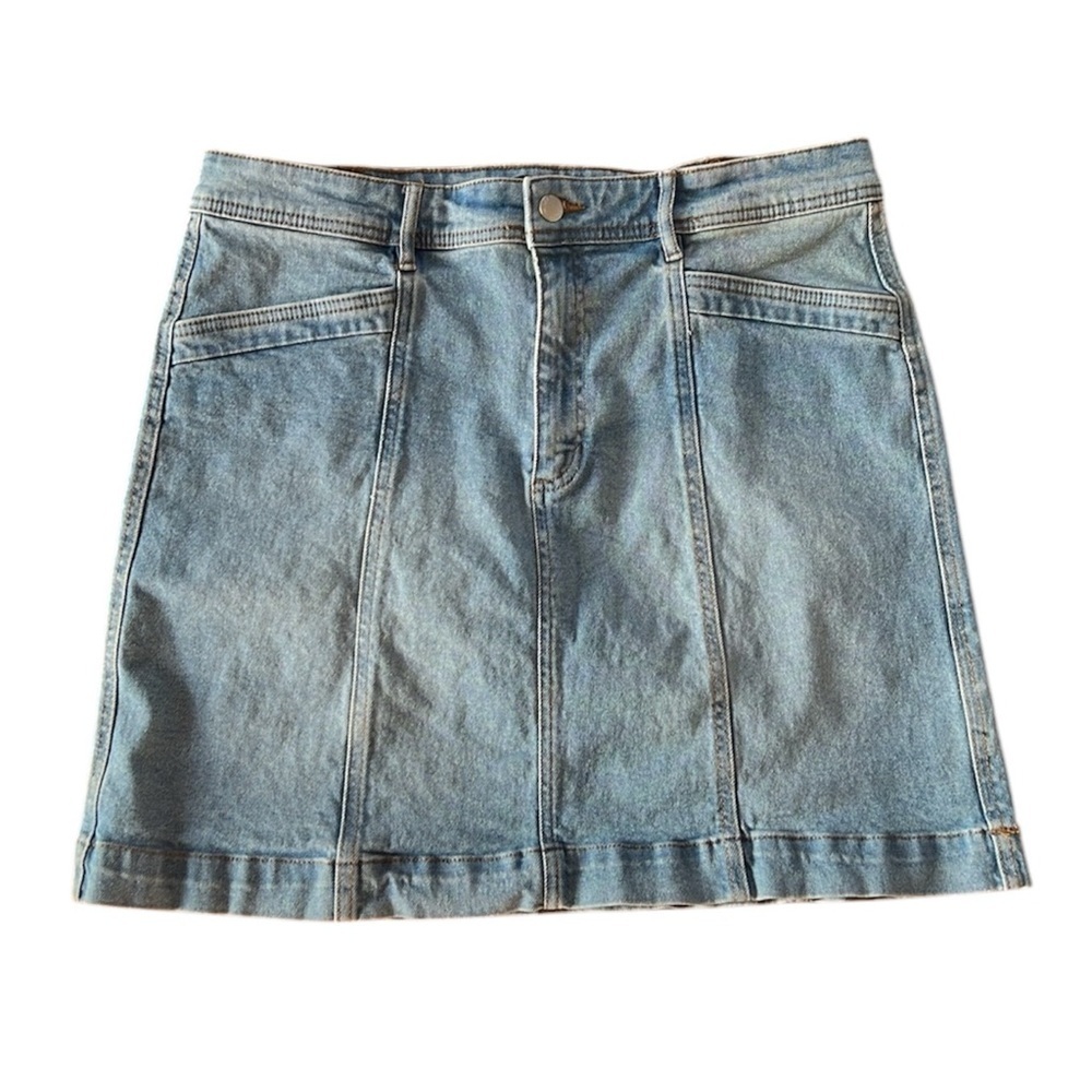 JOE FRESH Light Wash Denim Skirt Size 12